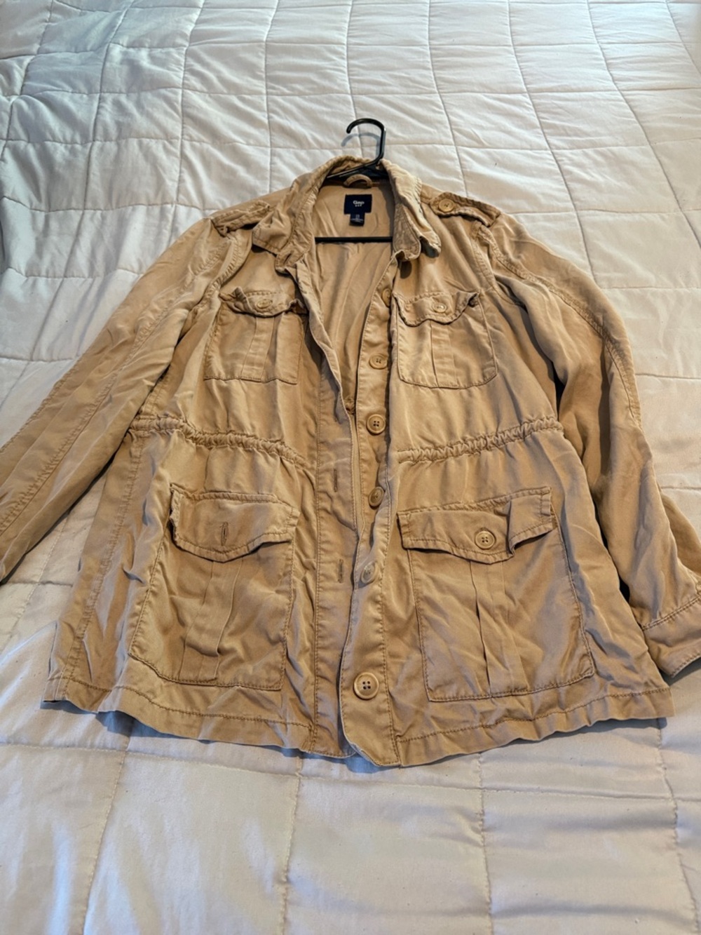 GAP Khaki Button-Front Field Jacket